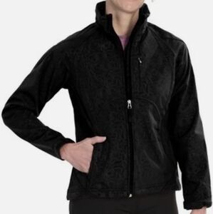 B15. Double Diamond Women's Black Jacket - Size Large